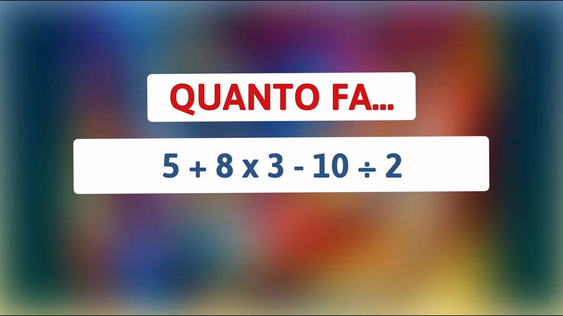 "Soli i veri geni svelano il mistero dietro questo enigma matematico! Sei tra loro?""