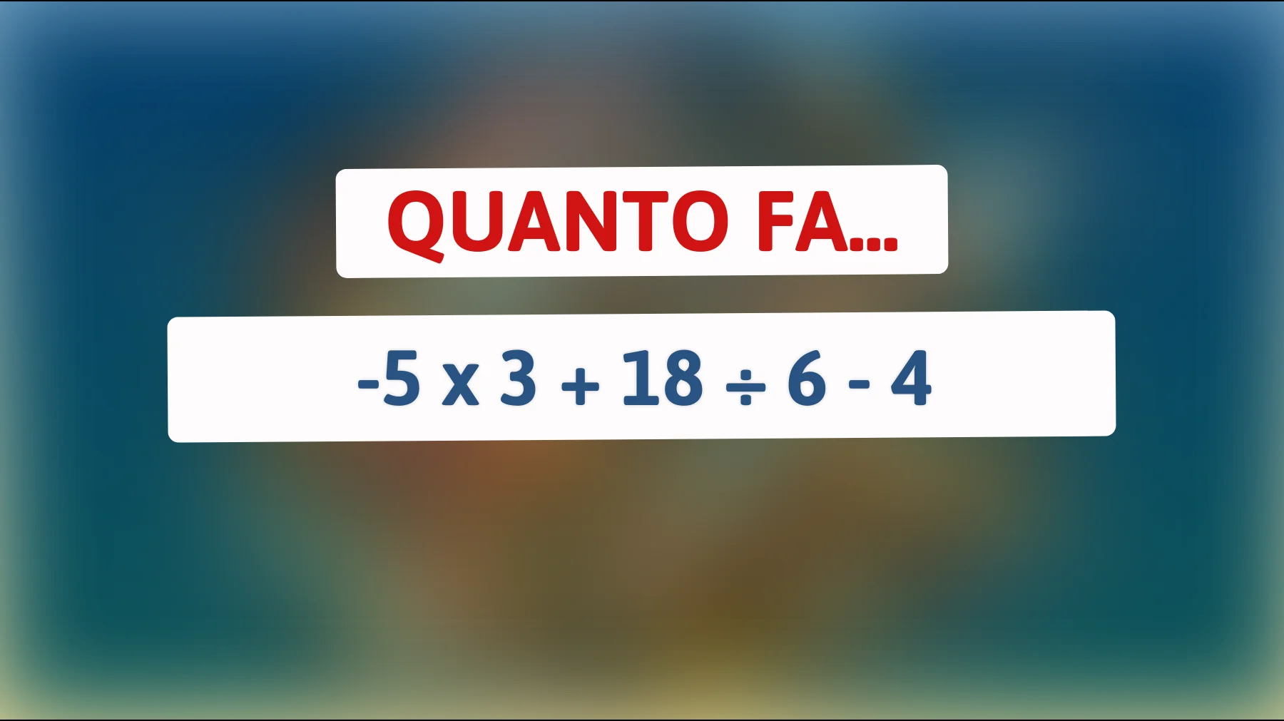 "Svelato il mistero dell'indovinello matematico che solo i geni riescono a risolvere! Riesci a trovare la risposta corretta?""