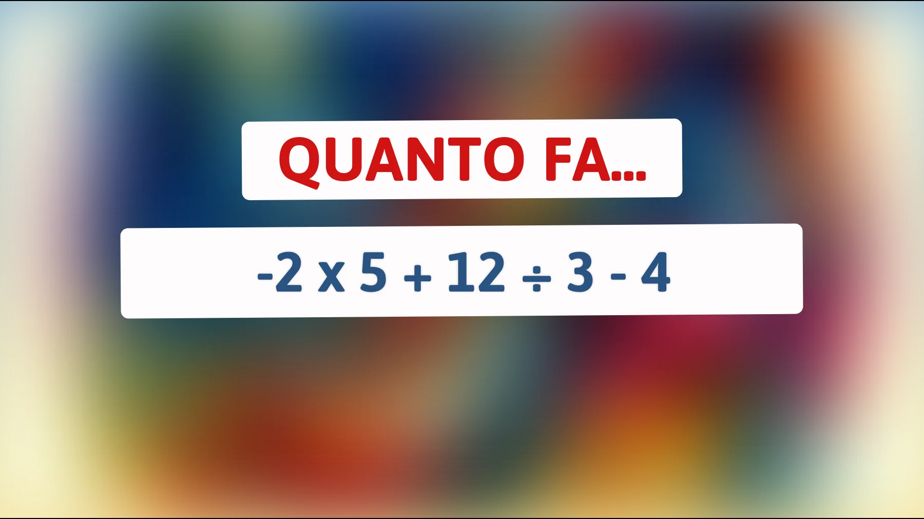 Scopri se sei un genio: solo il 5% riesce a risolvere questo enigma matematico!"