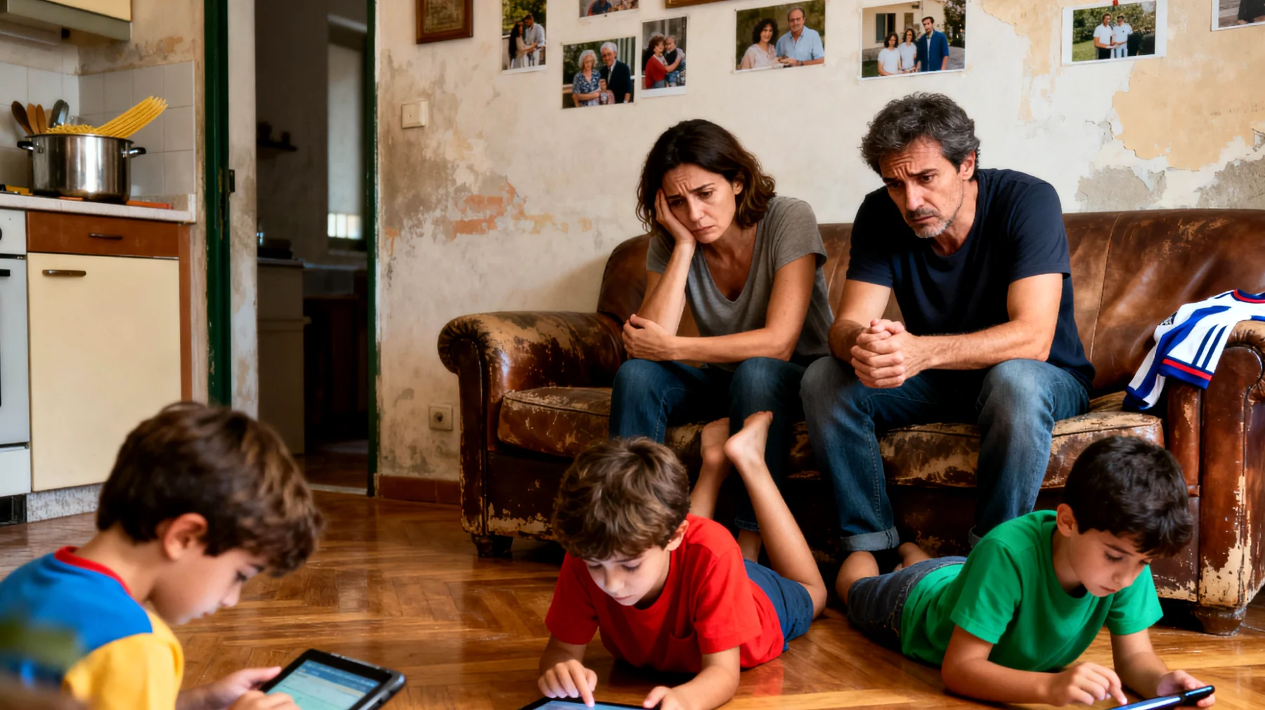 Genitori che faticano a comprendere e gestire il mondo dei propri bambini a causa di differenze generazionali marcate, con difficoltà nel trovare linguaggi comuni, attività condivise e modalità educative che rispettino sia i valori tradizionali che le esigenze dei più piccoli cresciuti in un contesto socio-culturale molto diverso"